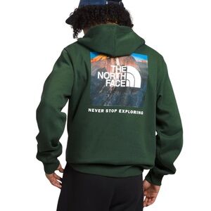 NWOT The North Face NSE box pullover green hoodie Large